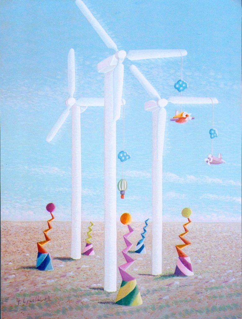 Vendita online opera dal titolo “Una ventata di nuova energia” realizzata dall'artista contemporaneo Francesco Cassanelli